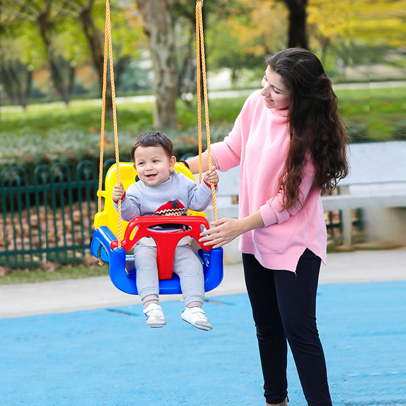 2024 High quality Outdoor Garden Kids Play Swing/Kids Outdoor Playground Kids Swing Chair with Safety Belt Hanging bouncer chair