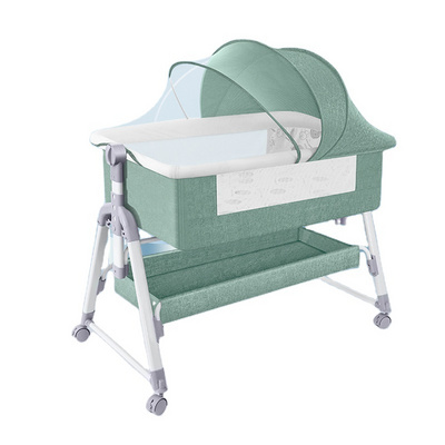 Luxury Foldable Adjustable Height Portable Modern Cosleep baby cradle Swing Kid Cradle Bed New Born Bassinet Baby Crib bed set