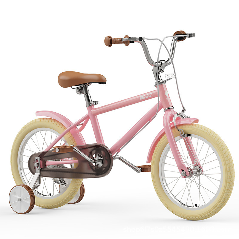 New Japanese style children's bicycles boys and girls children's bicycles 16-20 inch pedal bicycles with training wheels