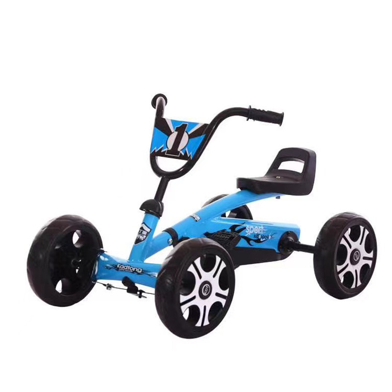 high quality Cheap Four wheels pedal  Fold-able Children's kids kart car Smooth body anti-rollover