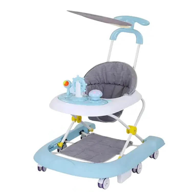 Andaderas Para Bebes Folding Baby Walker Sit-To-Stand Learning Walker Kids Multi-function Baby Push Walker 3 In 1 trolley