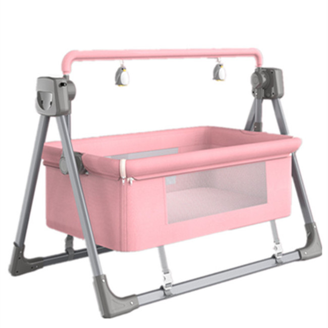 Newborn infant electric cradle rocking high quality multi-functional baby product bouncer cot bassinet crib electric hammock