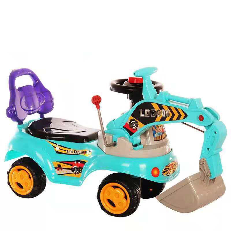 high quality digging machine sand digger toy mini digger/baby kids swing car sliding car /kids ride on twist slide on car