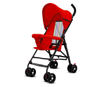 Hot sale lightweight baby stroller/one step folding baby cart/Baby umbrella handle travel stroller 8 wheels baby pram with brake