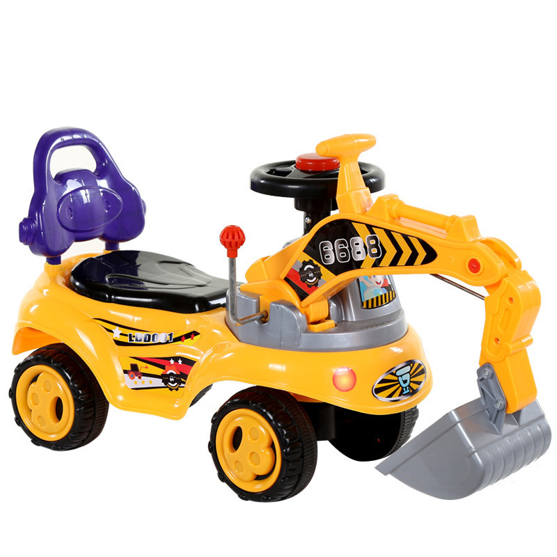 high quality digging machine sand digger toy mini digger/baby kids swing car sliding car /kids ride on twist slide on car