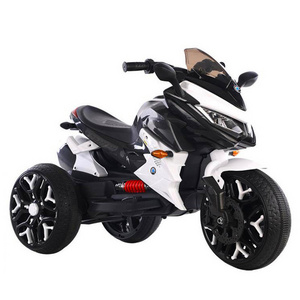 Double drive remote control tricycle children electric motorcycle self-driving adults with light early education music