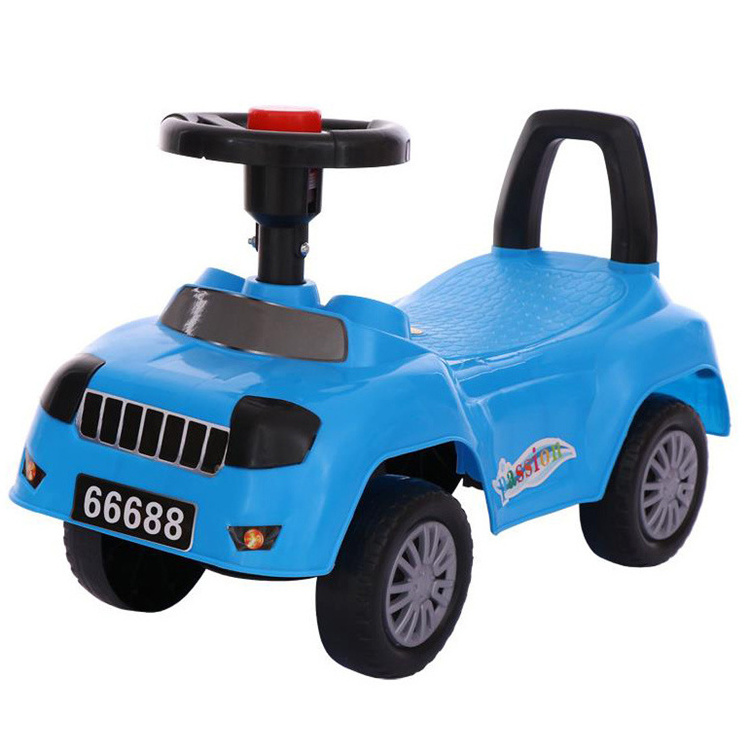 Wholesale Cheap Slide Car/Plastic Toddler Toy Kids Ride On Car With Hand Putter Portable Kids Riding Car/Children Sliding car