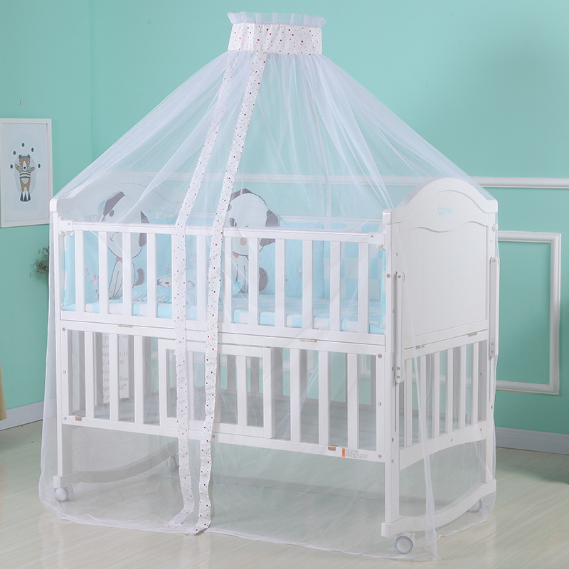 2023 new baby cot bed crib removable baby bassinet for sale/high quality white Multi-functional solid wood bed for baby