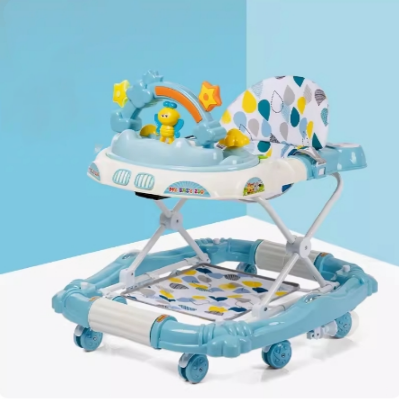 Anti-rollover base Adjustable Foldable Infant Baby Walker Sit To Stand Learning Walking Popular Baby Walker