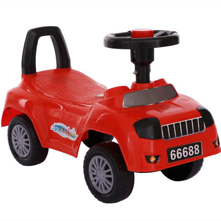 Wholesale Cheap Slide Car/Plastic Toddler Toy Kids Ride On Car With Hand Putter Portable Kids Riding Car/Children Sliding car