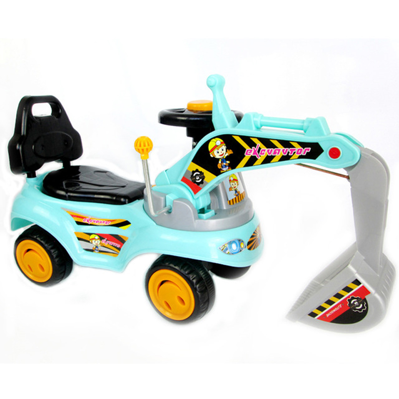 2021 factory price kids ride on excavator toys/mini kids children ride on cars/baby gift babies boys sliding car excavator