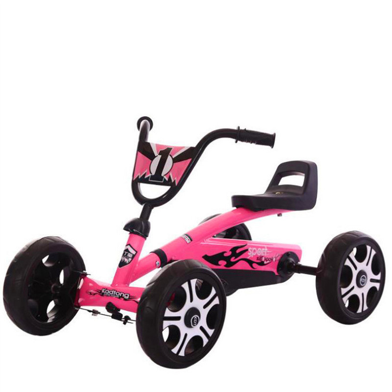 high quality Cheap Four wheels pedal  Fold-able Children's kids kart car Smooth body anti-rollover