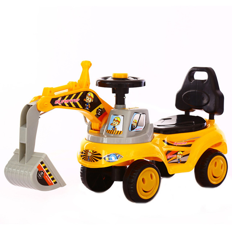 2021 factory price kids ride on excavator toys/mini kids children ride on cars/baby gift babies boys sliding car excavator