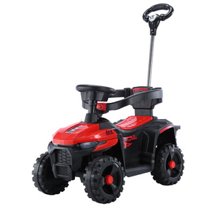 Electric four wheel ATV with push handle and fence/off-road remote control toy car kids electric beach car/mini rechargeable car