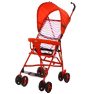 Cheap price down manufacturers of light and thin children's wheelbarrow simple portable sunshade four-wheel umbrella baby cart