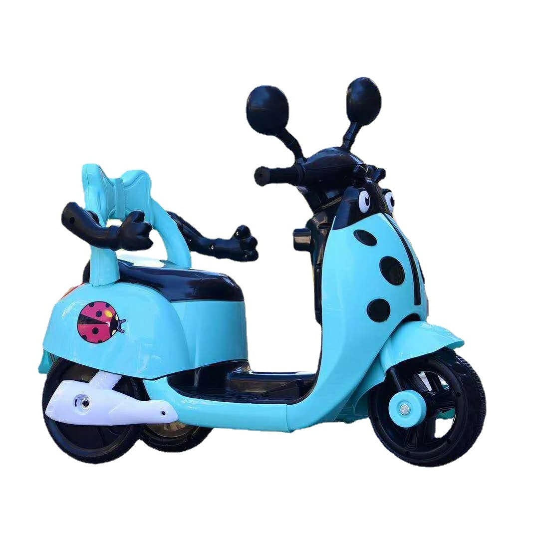 Cheap Cute Kids Mini Electric Motorcycle/3 wheels pink battery operated kids tricycle toy car motorcycle with music lights