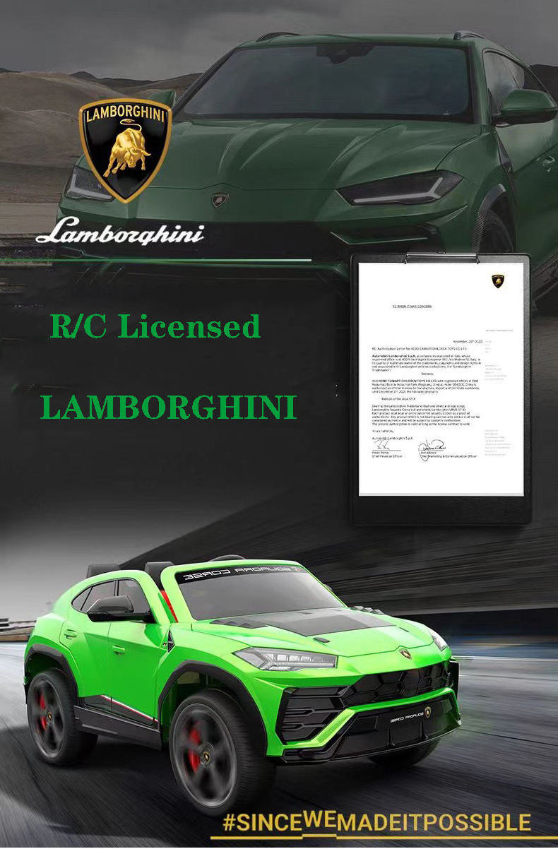 2022  Lamborghini licensed 12V electric ride on car high quality battery operated kids cars toy for wholesale