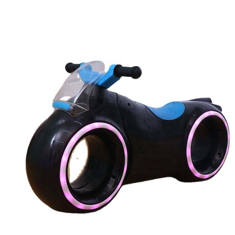 factory wholesale plastic kids electric toy car two wheels kids kick sliding car baby electric scooter with light and music