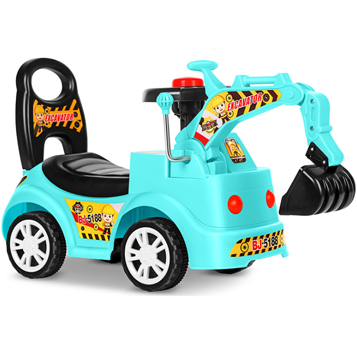 high quality digging machine sand digger toy mini digger/baby kids swing car sliding car /kids ride on twist slide on car