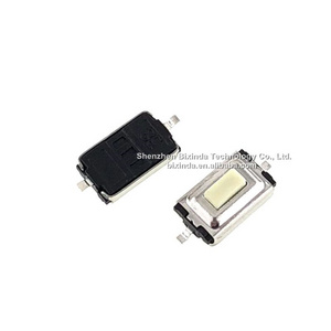 SMD 3*6*2.5MM micro switch light touch white/red button two feet 3X6X2.5