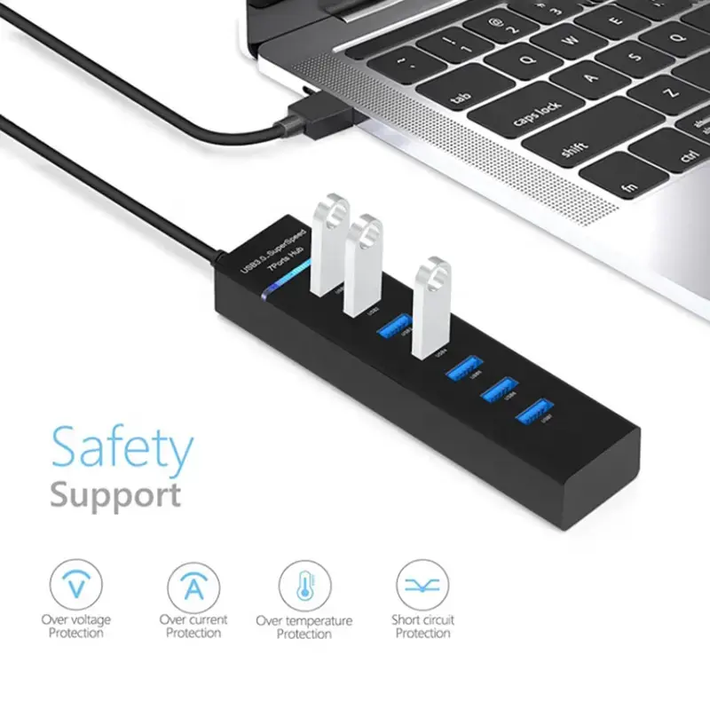 Wholesale Usb3.0 Por Hub Adapter Charging Docking Station  usb hub 3.0 splitter 7 port usb data hub