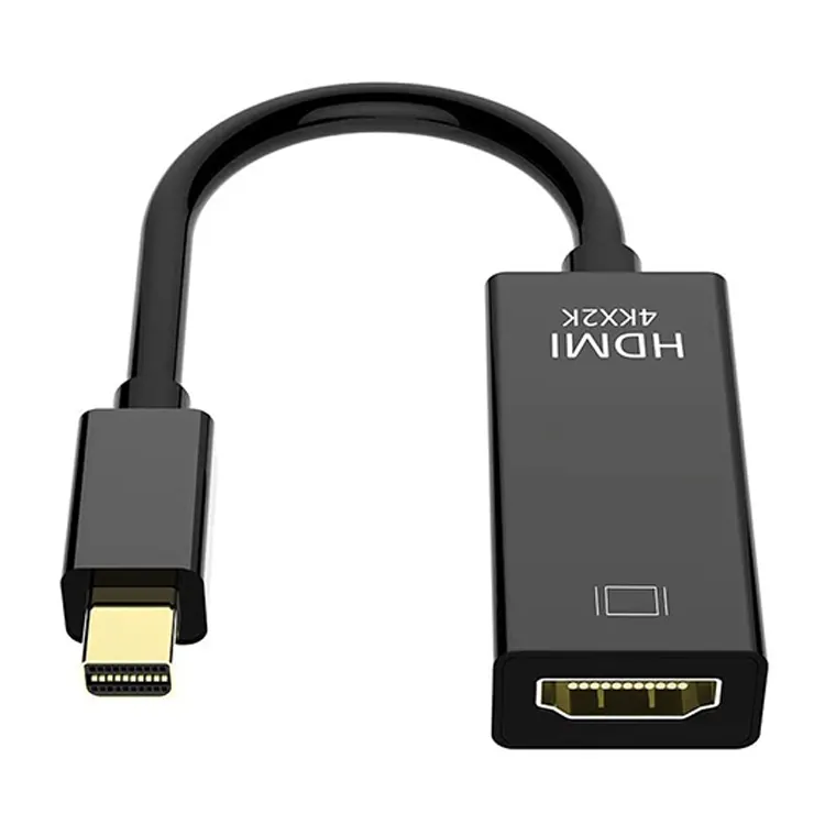 Factory direct sale mini dp to HDTV adapter 4k mini Display port male to HDTV female adapter converter cable