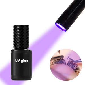 Extra Strong Individual Semi Permanent Extension Black Adhesive Eyelash Extension Uv Lash Glue