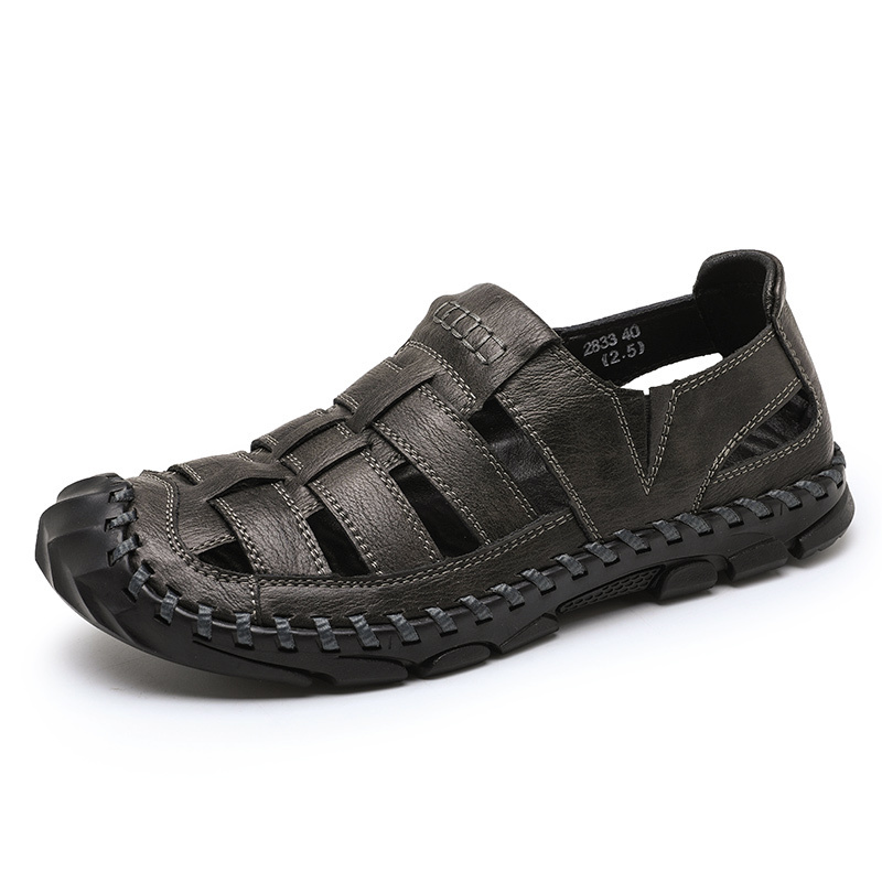 High Quality Factory Wholesale Fashion Low Price Men's Mesh Non-slip Comfortable Outdoor Sports Trendy Flat Men Sandals