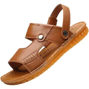 Hot Selling High Quality Custom Flip Flops Popular PU Arabic Men Sandals