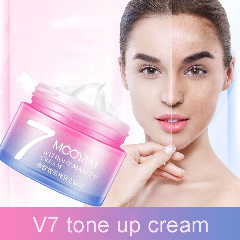 V7 Deep Hydration Cream Foundation Form Plain Face Nude Makeup Concealer Lazy Cream V7 Toning Whitening Tone Up Cream For Face