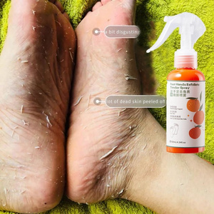 120ml Foot Peeling Spray Natural Orange Extract Cleansing Antimicrobial Podiatry Spray Hands Dead Skin Exfoliating Spray