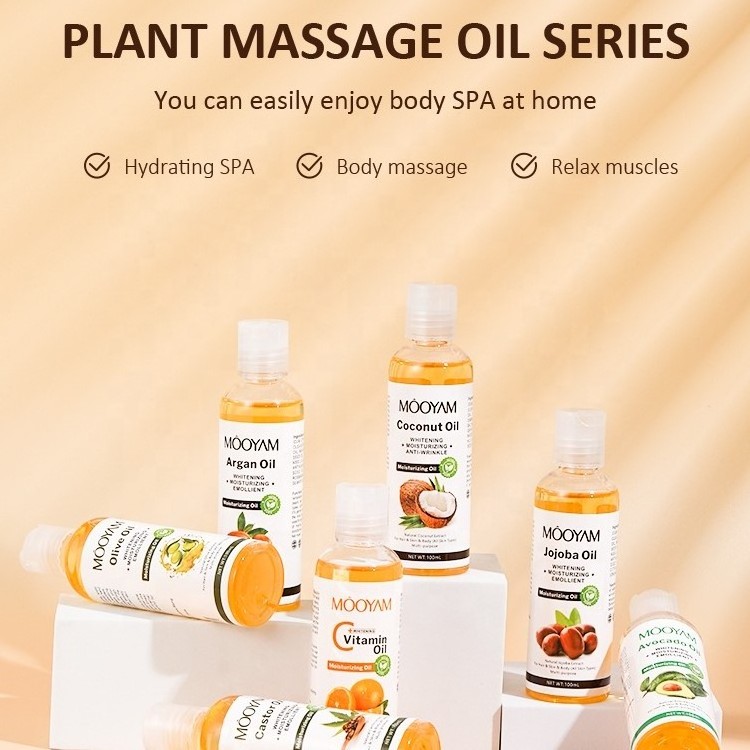 Private Label Aceite Coconut Oil Skincare Organic Avocado Essential Oil For Hydrating Spa Relax Muscles Hair Oil Body Massage