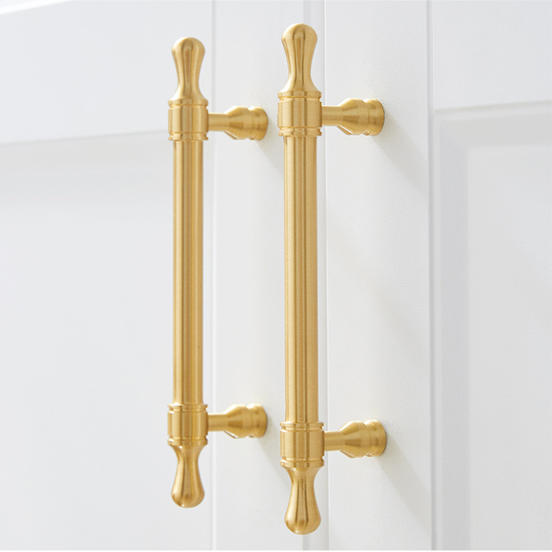 New design furniture handle Brass single hole handle European style cupboard and wardrobe door handle