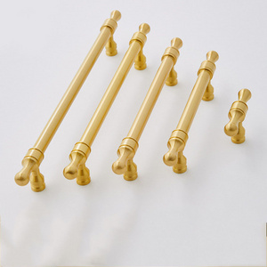 New design furniture handle Brass single hole handle European style cupboard and wardrobe door handle