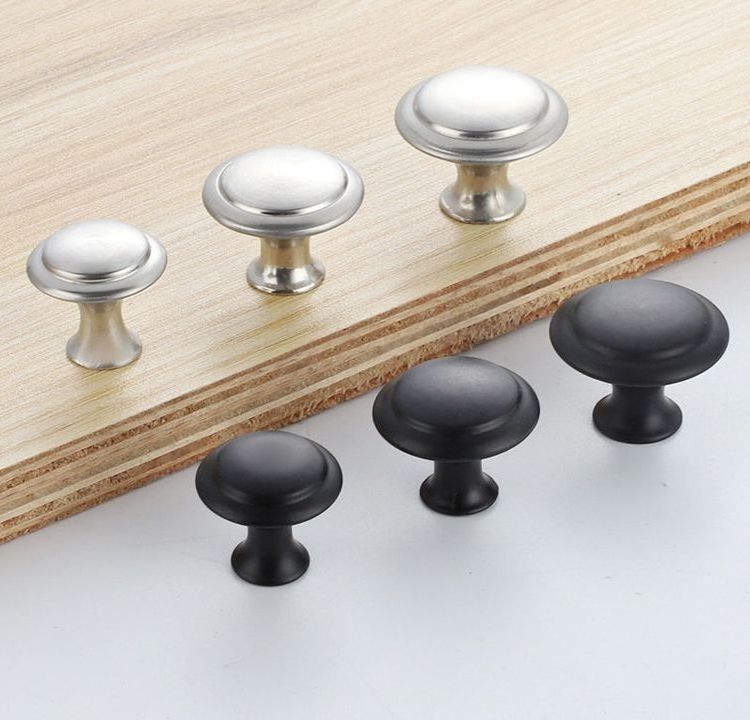 Stainless Steel Single Hole Mushroom Handle Knob Cabinet Drawer Hardware Accessories Furniture Stainless Steel Handle Knob