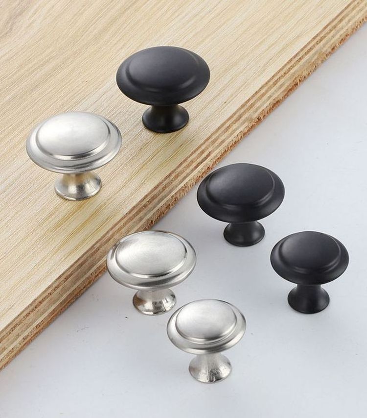 Stainless Steel Single Hole Mushroom Handle Knob Cabinet Drawer Hardware Accessories Furniture Stainless Steel Handle Knob