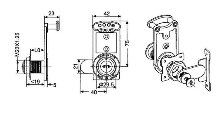 Bathroom Sauna Swimming Pool Combination Cabinet Locker Cam Lock