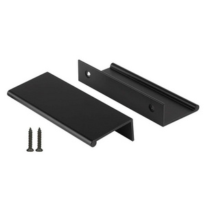 Edge Black Furniture Hardware Handle Drawer Wardrobe Cabinet Handle