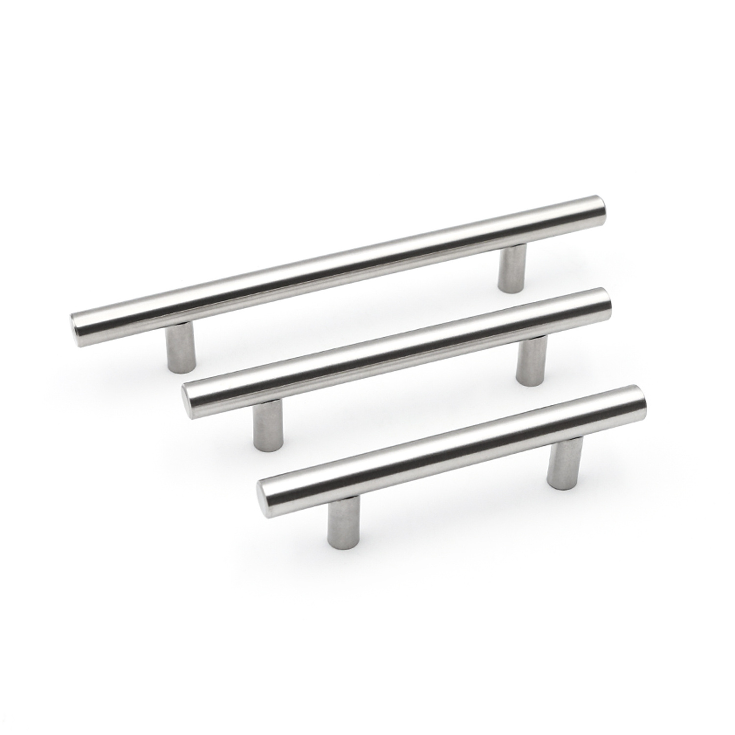 New hardware cheap solid steel decorative stainless steel bedroom kitchen furniture modern T-bar door cabinet drawer pulls