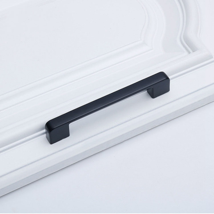 Long Black Matte Kitchen Cabinet Door Handle Wardrobe Drawer Handle Pull Furniture Hardware