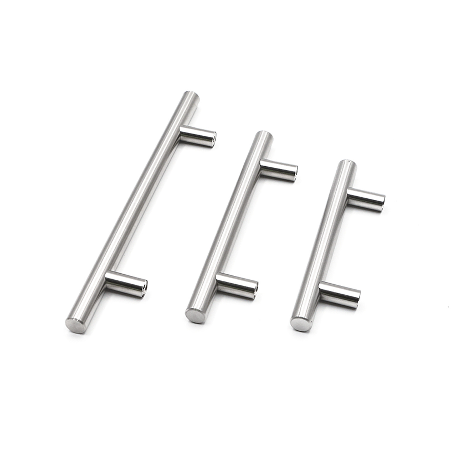 New hardware cheap solid steel decorative stainless steel bedroom kitchen furniture modern T-bar door cabinet drawer pulls