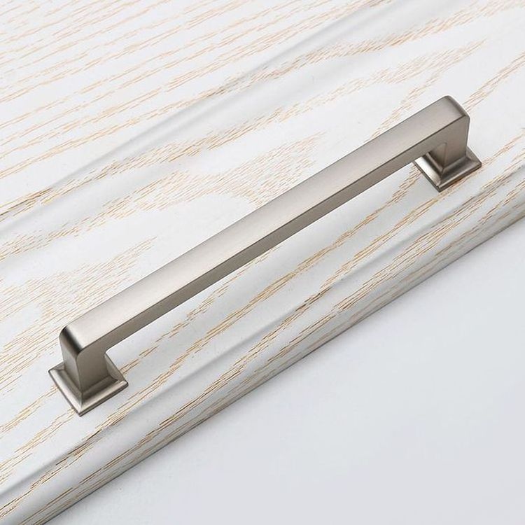 Modern Zinc Alloy Brushed Gold Furniture Pulls Handle Polished Nickel Handle Cabinet Pulls Knobs