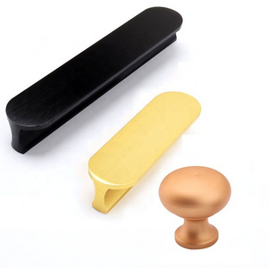 Cabinet Knobs Kitchen Cabinet Drawer Pull Handle Profile Matt Black 96mm