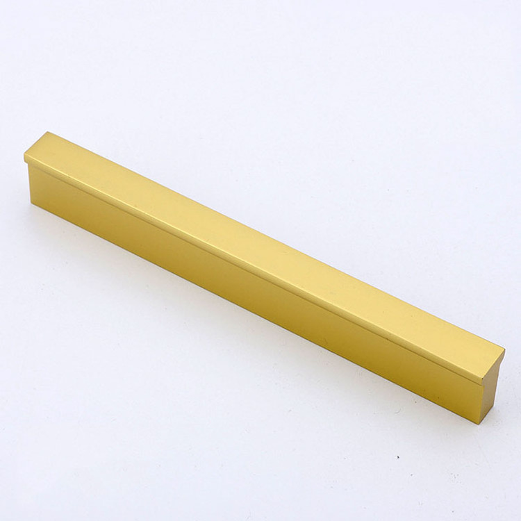 Brush Gold Door Aluminium Profile Handle For Cabinet Furniture Kitchen Drawer