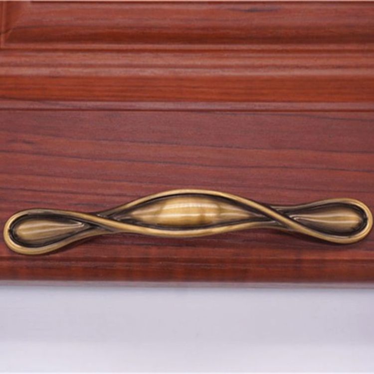 Luxury European Style Furniture Drawer Amber Red White Handle Kitchen Cabinet Wardrobe Antique Zinc Alloy Solid Pulls Handles