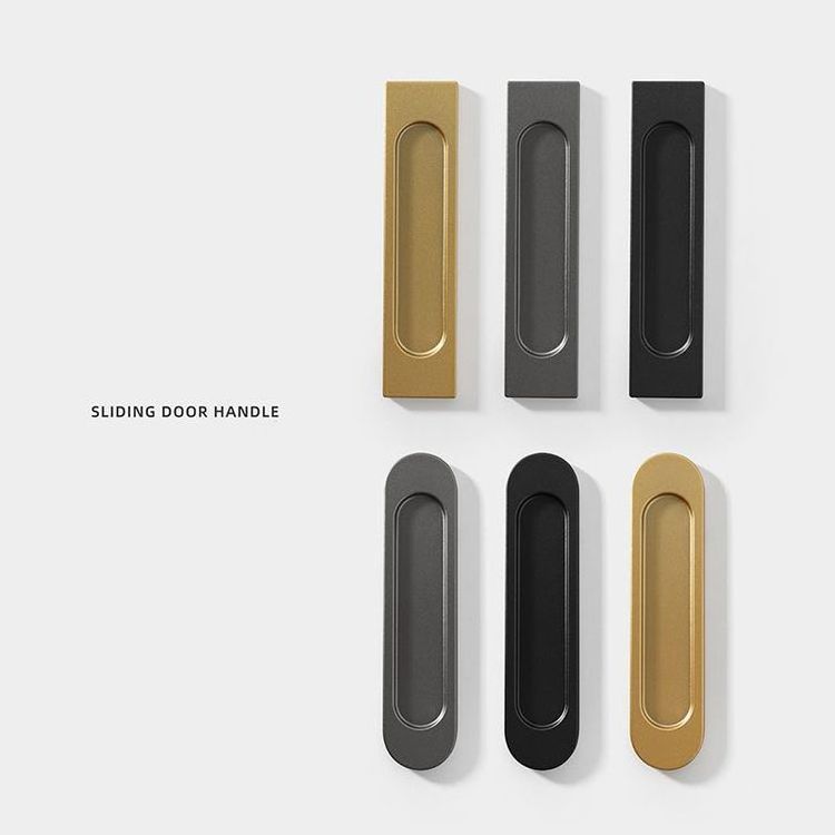 Punch-free sliding door self-adhesive handle window glass kitchen door sliding door handle double-sided adhesive paste