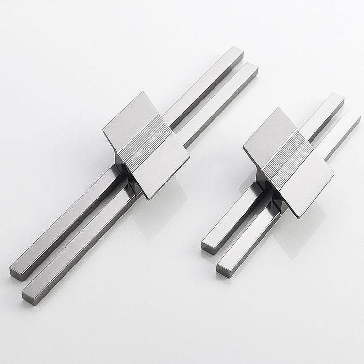 Modern minimalist aluminum alloy bathroom cabinet handle wardrobe sliding door handle bathroom cabinet door handle