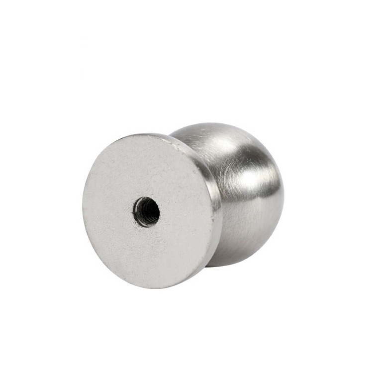 Manufacturer drawer round single hole zinc alloy handle knob Hardware Accessories Furniture Cabinet Brushed Nickel Knobs handle