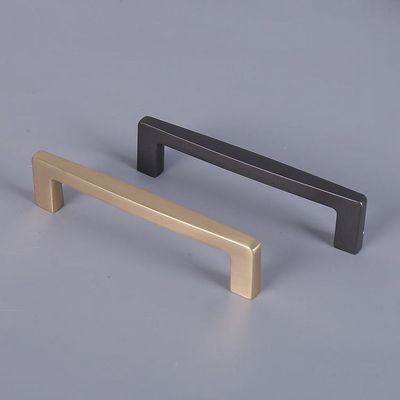 Modern Minimalist Aluminum Black Cabinet Door Pull Handle Wardrobe Kitchen Cabinet Handles  Hardware Drawer Wine Shoe Handle