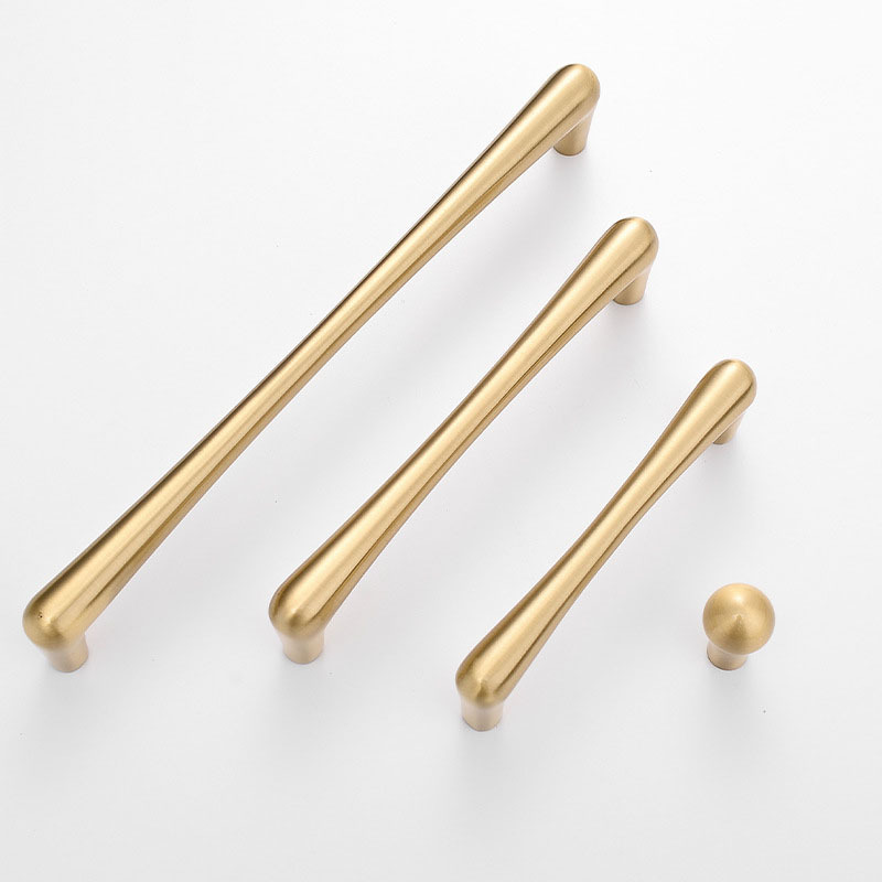 Brass gold modern minimalist luxury wardrobe door pull cabinet drawer pull